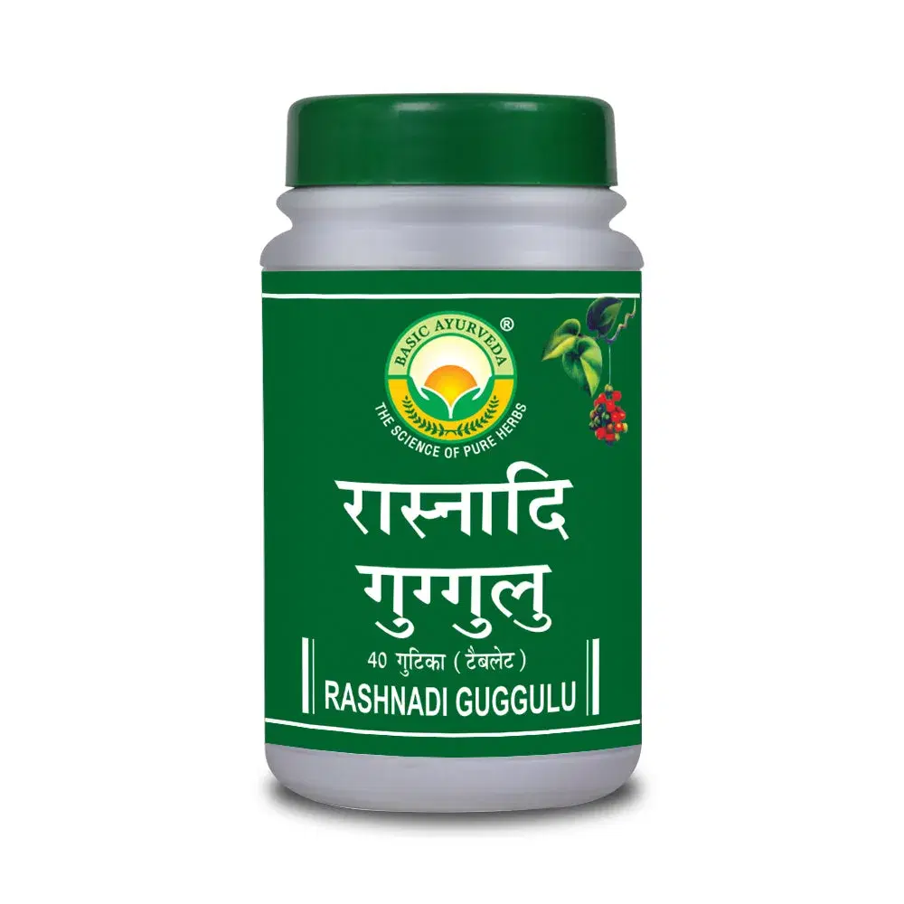 Basic Ayurveda Rasnadi Guggulu 40 Tablet Basic Ayurveda Rasnadi Guggulu 40 Tablet - Image 1