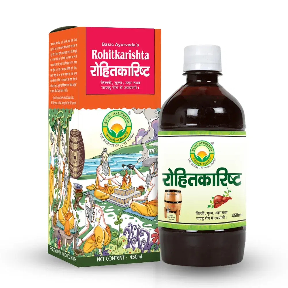 Basic Ayurveda Rohitakarishta 450Ml Basic Ayurveda Rohitakarishta 450Ml - Image 1