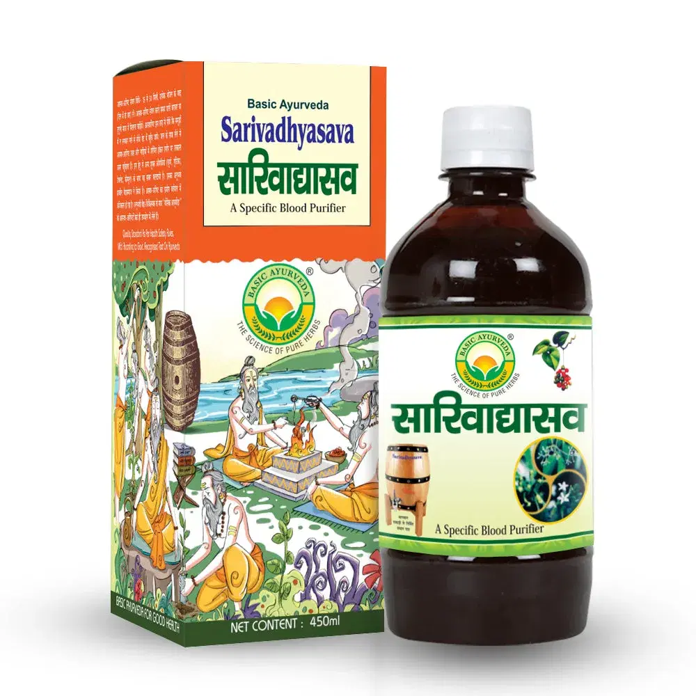 Basic Ayurveda Sarivadhyasava 450Ml Basic Ayurveda Sarivadhyasava 450Ml - Image 1