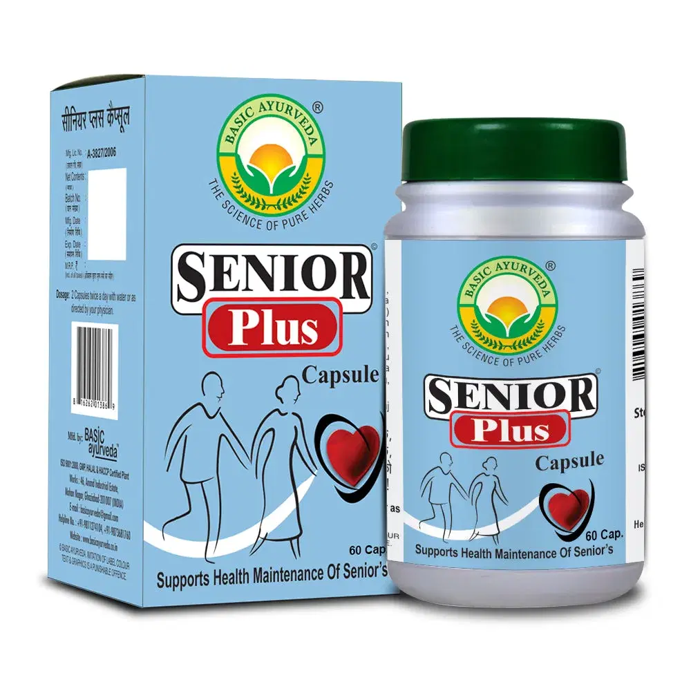 Basic Ayurveda Senior Plus 60 Capsule Basic Ayurveda Senior Plus 60 Capsule - Image 1