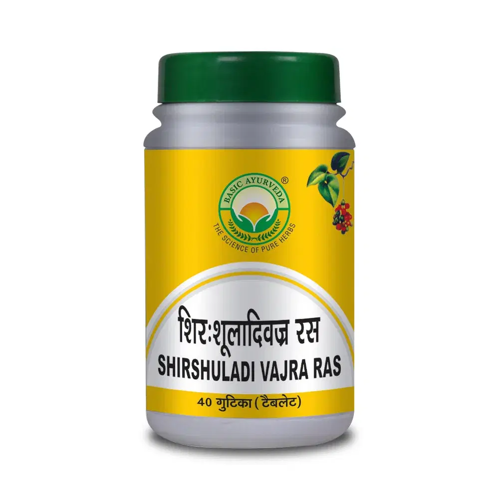 Basic Ayurveda Shirshuladivajra Ras 40 Tablet Basic Ayurveda Shirshuladivajra Ras 40 Tablet - Image 1