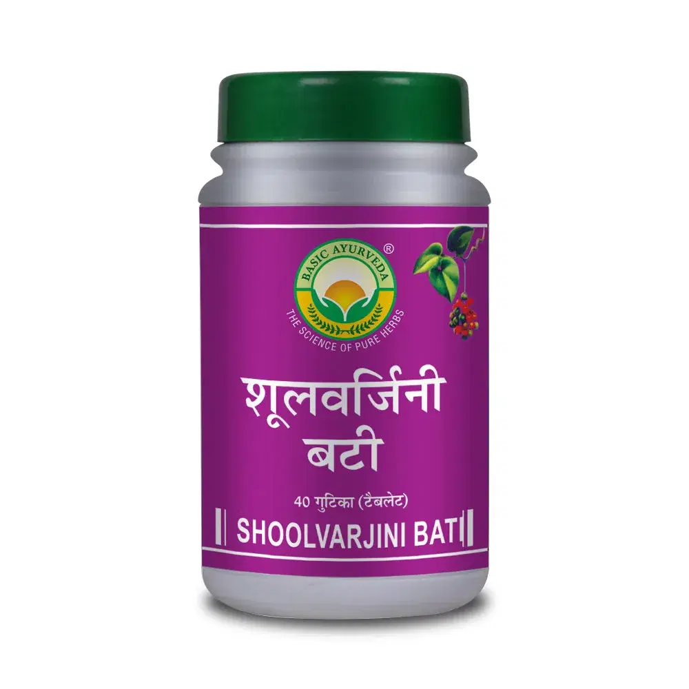 Basic Ayurveda Shoolvarjini Bati 40 Tablet Basic Ayurveda Shoolvarjini Bati 40 Tablet - Image 1