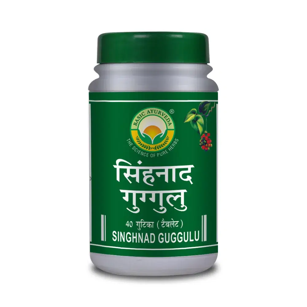 Basic Ayurveda Singhnad Guggulu 40 Tablet Basic Ayurveda Singhnad Guggulu 40 Tablet - Image 1