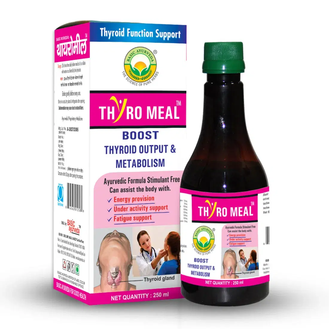 Basic Ayurveda Thyro Meal Drink 250 Ml Basic Ayurveda Thyro Meal Drink 250 Ml - Image 1
