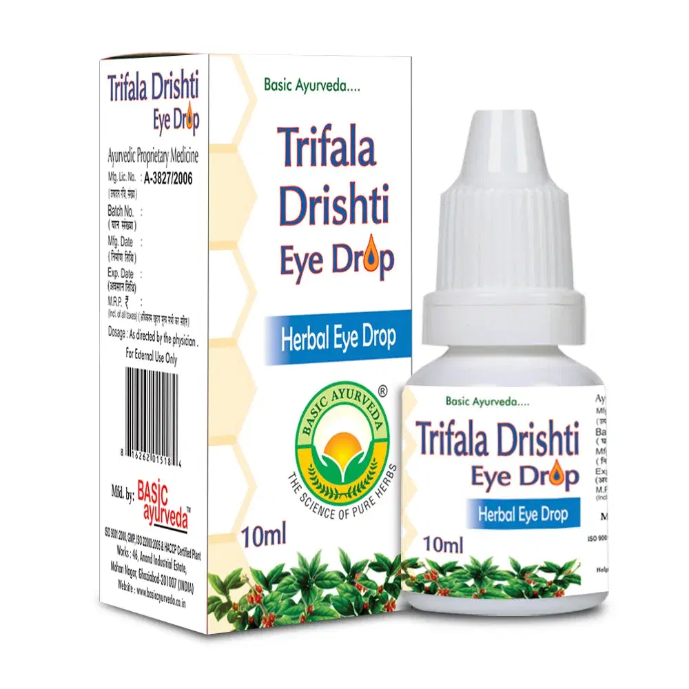 Basic Ayurveda Trifala Drishti Eye Drop 10Ml Basic Ayurveda Trifala Drishti Eye Drop 10Ml - Image 1