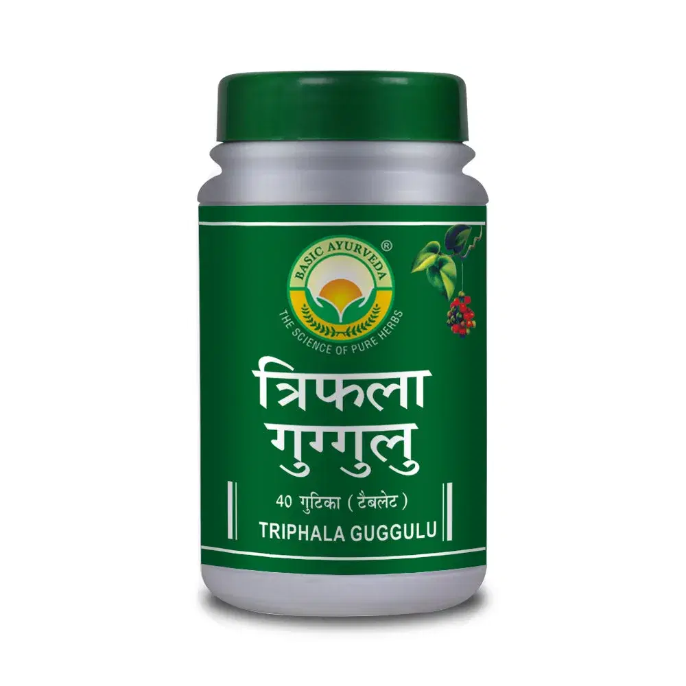 Basic Ayurveda Triphala Guggulu 40 Tablet Basic Ayurveda Triphala Guggulu 40 Tablet - Image 1