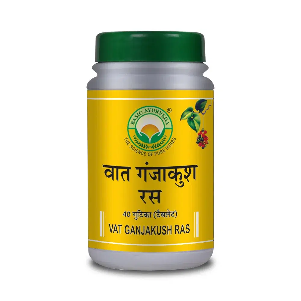 Basic Ayurveda Vata Ganjakush Ras 40 Tablet Basic Ayurveda Vata Ganjakush Ras 40 Tablet - Image 1