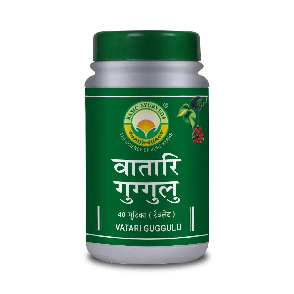Basic Ayurveda Vatari Guggulu 40 Tablet Basic Ayurveda Vatari Guggulu 40 Tablet - Image 1