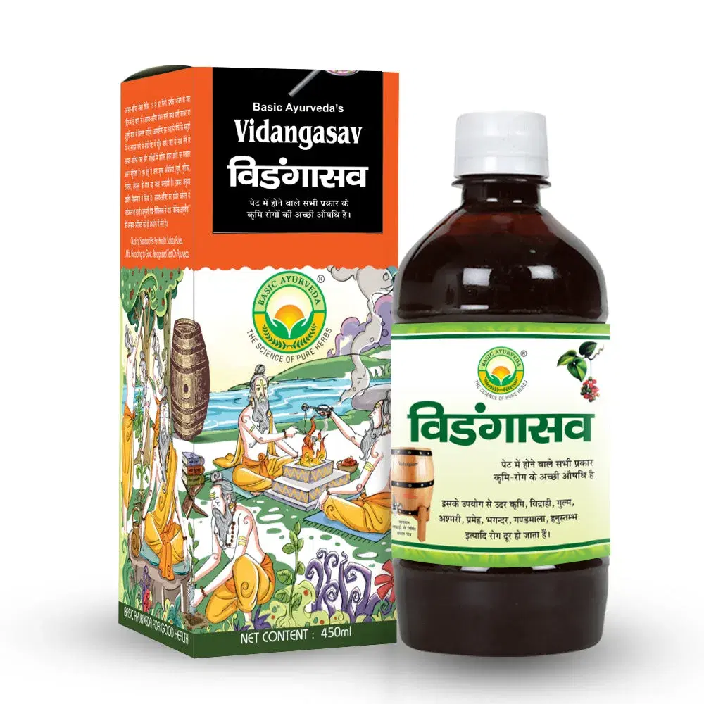 Basic Ayurveda Vidangasav 450Ml Basic Ayurveda Vidangasav 450Ml - Image 1