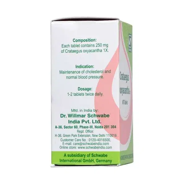 Dr. Willmar Schwabe India Crataegus oxyacantha 1x MT tabs